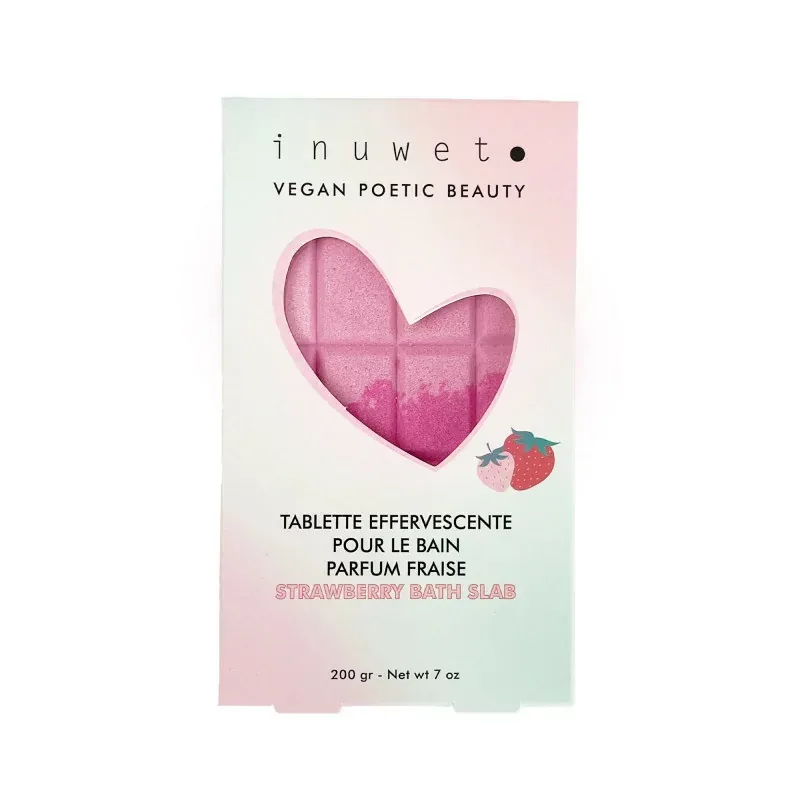Inuwet Tablette Effervescente pour le Bain Parfum Fraise 200g  - Univers Pharmacie