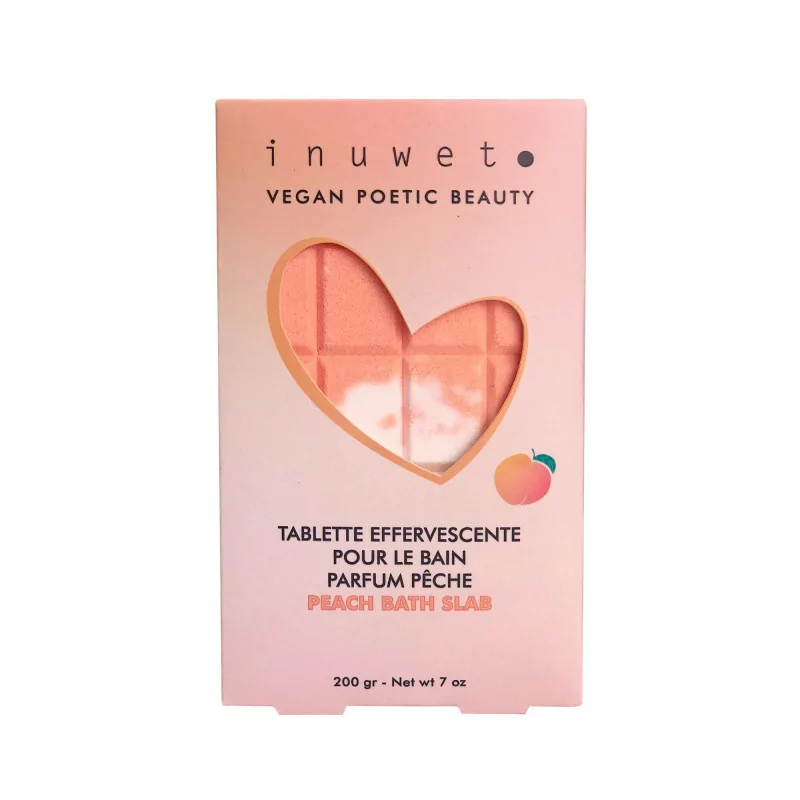 Inuwet Tablette Effervescente pour le Bain Parfum Pêche 200g - Univers Pharmacie