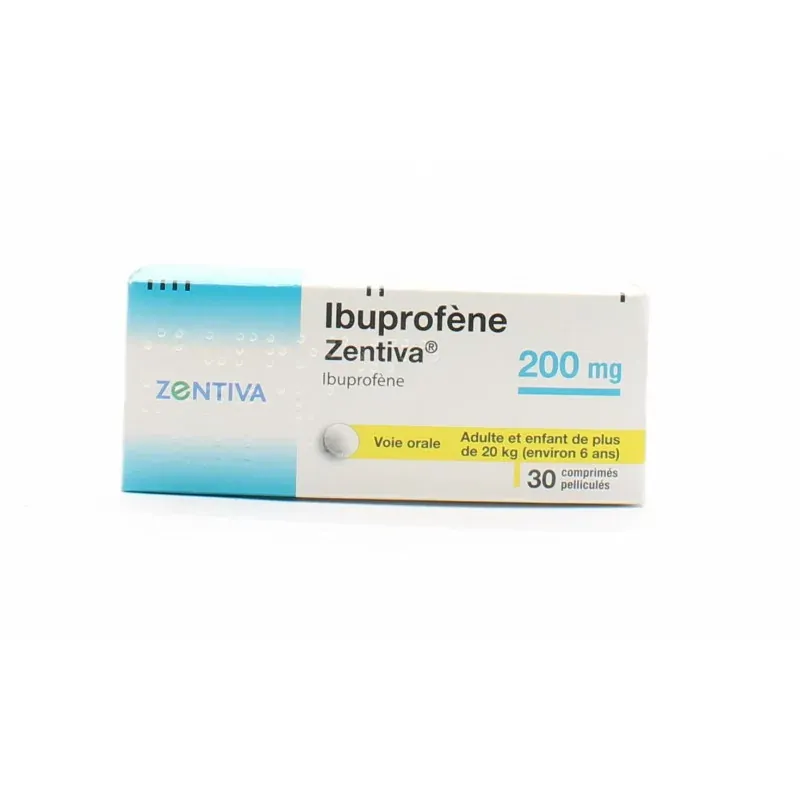 Ibuprofène Zentiva 200mg 30 comprimés - Univers Pharmacie