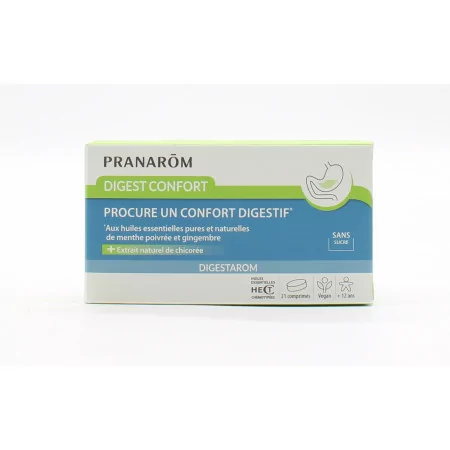 Pranarom Digestarom Digest Confort Sans Sucre 21 comprimés - Univers Pharmacie