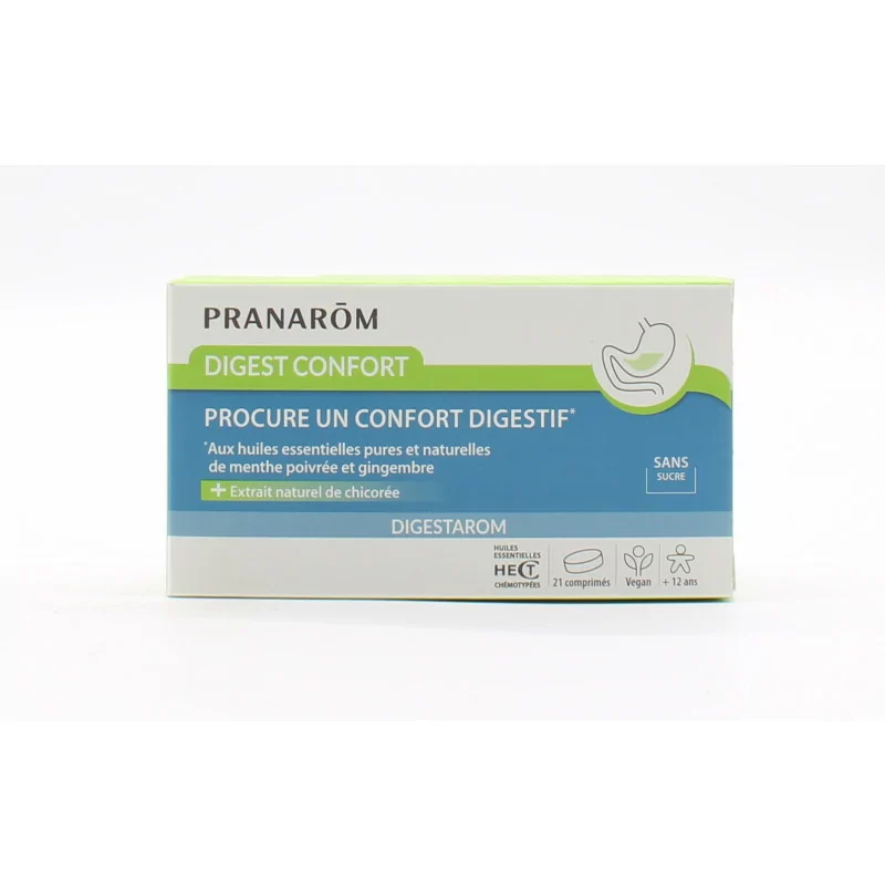 Pranarom Digestarom Digest Confort Sans Sucre 21 comprimés - Univers Pharmacie
