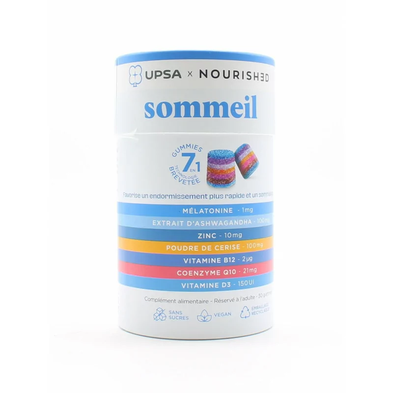 Upsa x Nourished Sommeil 30 gummies