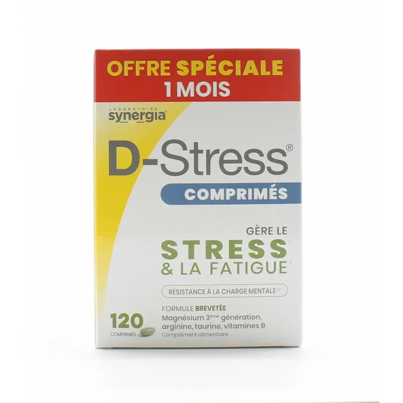 Synergia D-Stress 120 comprimés Synergia D-Stress 120 comprimés