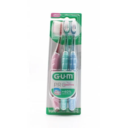GUM Pro Sensitive Brosse à Dents Ultra Soft X3