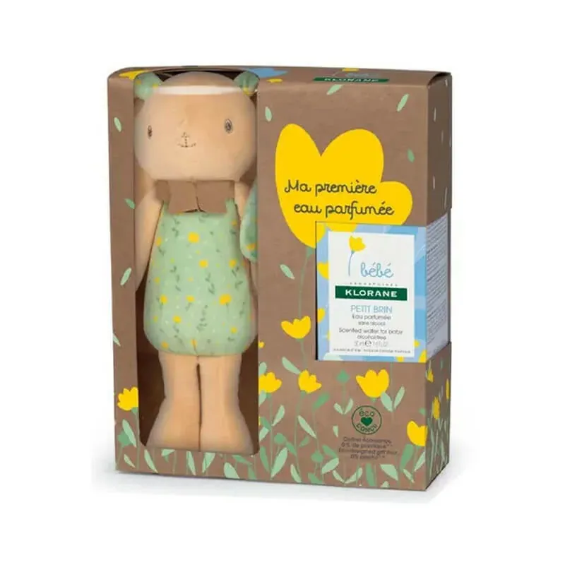 Klorane Bébé Coffret Eau Parfumée Petit Brin 50ml + Doudou Lapin - Univers Pharmacie