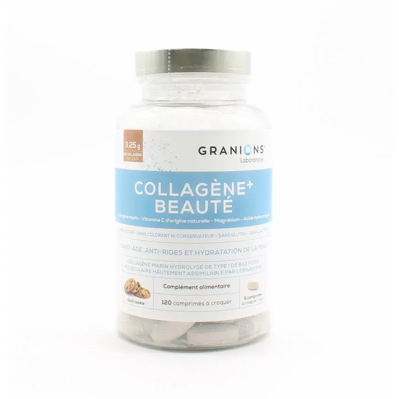 Granions Collagène+ Beauté Cookie 120 comprimés à croquer