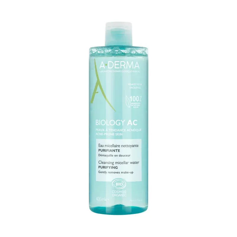 A-Derma Biology AC Eau Micellaire Nettoyante Purifiante 400ml