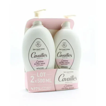 Cavaillès Soin Lavant Intime L'Intime Extra-doux 2X500ml