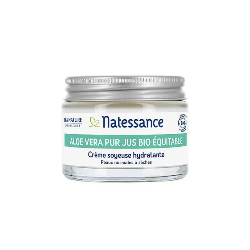 Natessance Aloe Vera Crème Soyeuse Hydratante 50ml - Univers Pharmacie