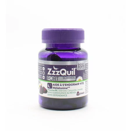 ZzzQuil Fort Sommeil Arôme Fruits des Bois 30 gommes - Univers Pharmacie