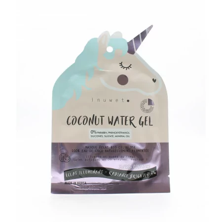 Inuwet Coconut Water Gel Masque Eclat Bio Cellulose...