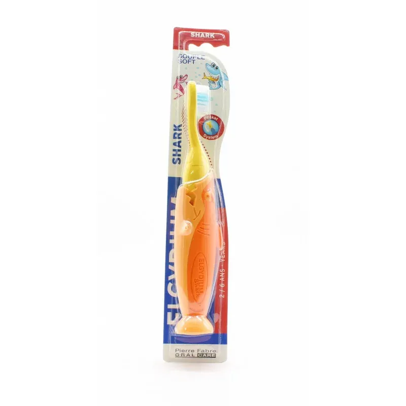 Elgydium Brosse à Dents Souple 2/6 ans Shark
