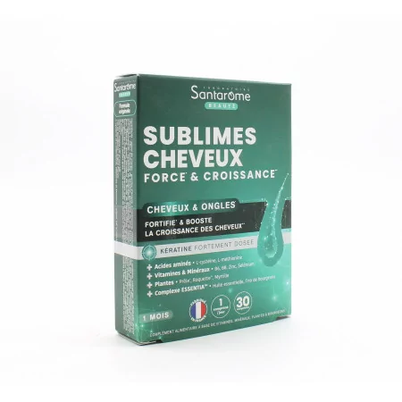 Santarome Sublimes Cheveux Force & Croissance 30 comprimés - Univers Pharmacie