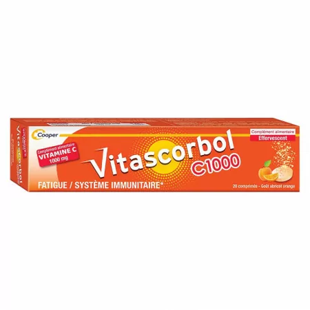 Vitascorbol C1000 20 comprimés effervescents - Univers Pharmacie