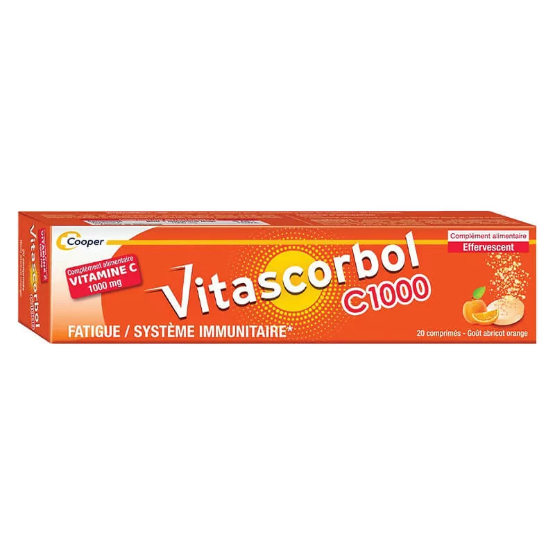 Vitascorbol C1000 20 comprimés effervescents - Univers Pharmacie