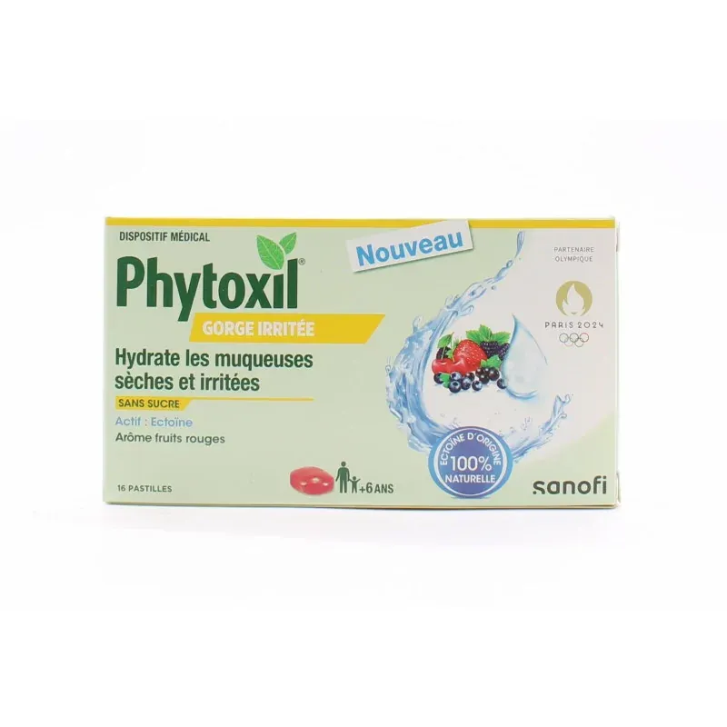 Phytoxil Gorge Irritée Fruits Rouges 16 pastilles sans sucres - Univers Pharmacie