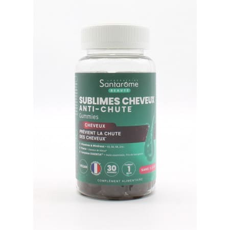 Santarome Sublimes Cheveux Anti-chute 30 gummies sans sucres - Univers Pharmacie