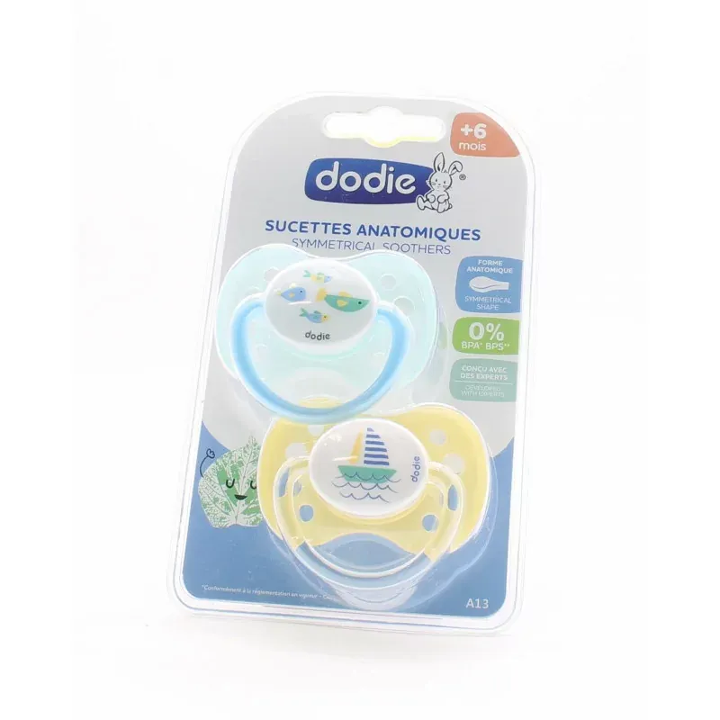 Dodie Sucette Anatomique +6mois Summertime X2 - Univers Pharmacie
