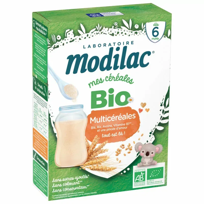 Modilac Mes Céréales Bio Multicéréales 250g - Univers Pharmacie