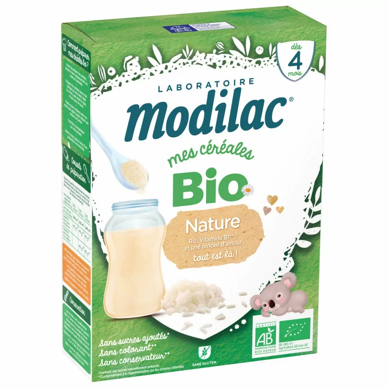 Modilac Mes Céréales Bio Nature 250g - Univers Pharmacie
