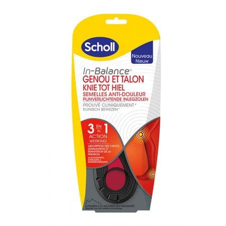 Scholl Genou et Talon Semelle Anti-douleur 42.5-45 - Univers Pharmacie