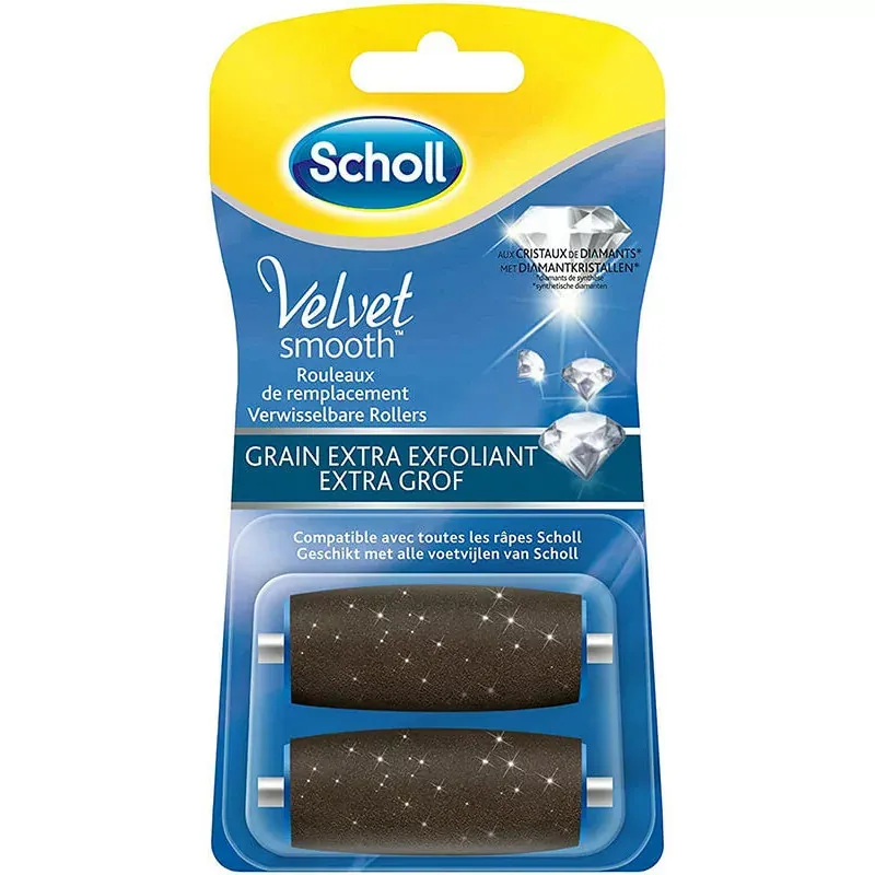 Scholl Velvet Smooth Rouleaux de Remplacement Grain Extra Exfoliant X2 - Univers Pharmacie