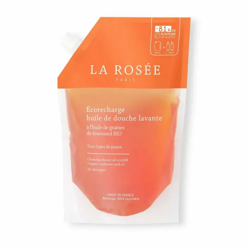 La Rosée Écorecharge Huile de Douche Lavante 800ml