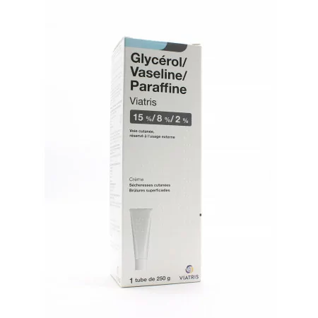 Crème Glycérol Vaseline Paraffine Viatris 250g - Univers Pharmacie