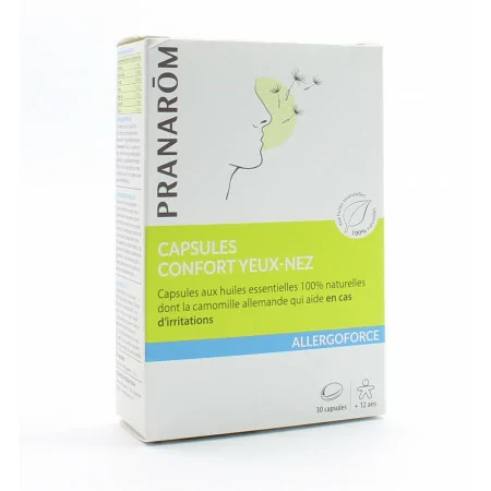 Pranarom Allergoforce Capsules Confort Yeux-Nez 30 capsules - Univers Pharmacie