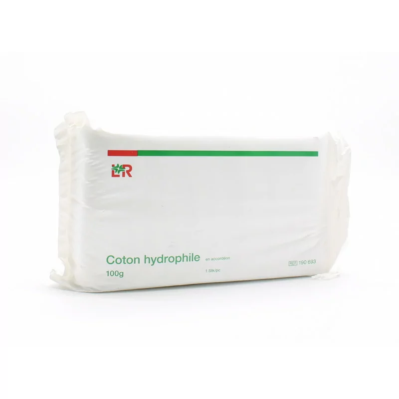 Coton Hydrophile Chirurgical (100g) - Pliage Accordéon
