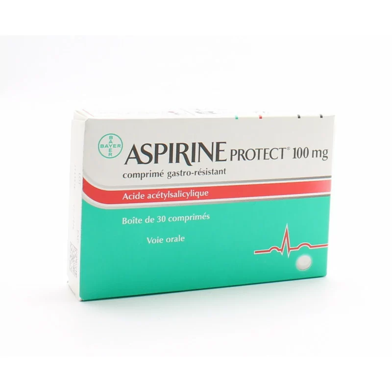 Aspirine Protect 100mg 30 comprimés - Unives Pharmacie