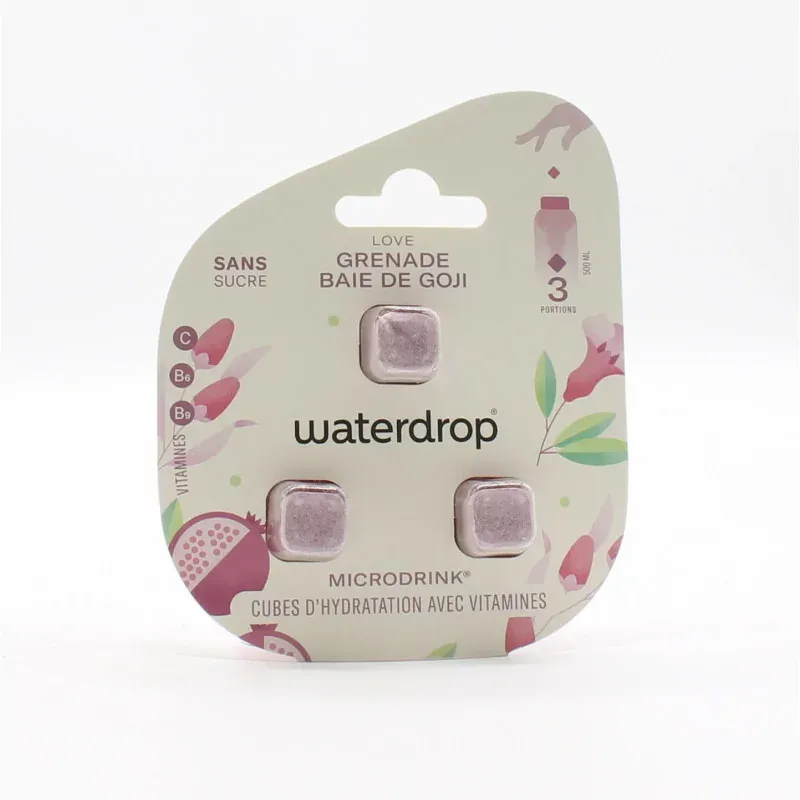 Waterdrop Microdrink Love Grenade Baies de Goji 2g X3 - Univers Pharmacie