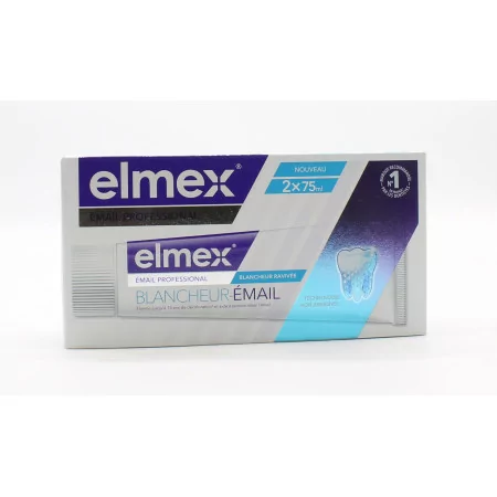 Elmex Blancheur Email Dentifrice 2X75ml - Univers Pharmacie