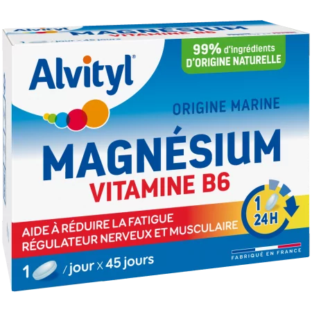 Alvityl Magnésium Vitamine B6 45 comprimés - Univers Pharmacie