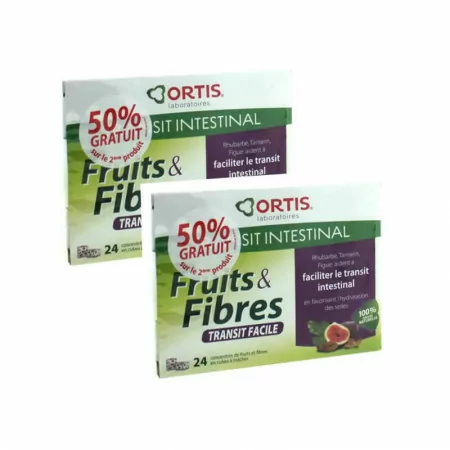 Fruits&Fibres Regular Transit Intestinal Programme 2X24 cubes - Univers Pharmacie