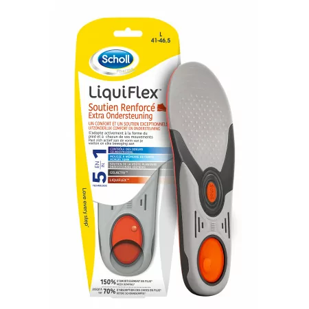 Scholl LiquiFlex Semelles Soutien Renforcé Taille L - Univers Pharmacie