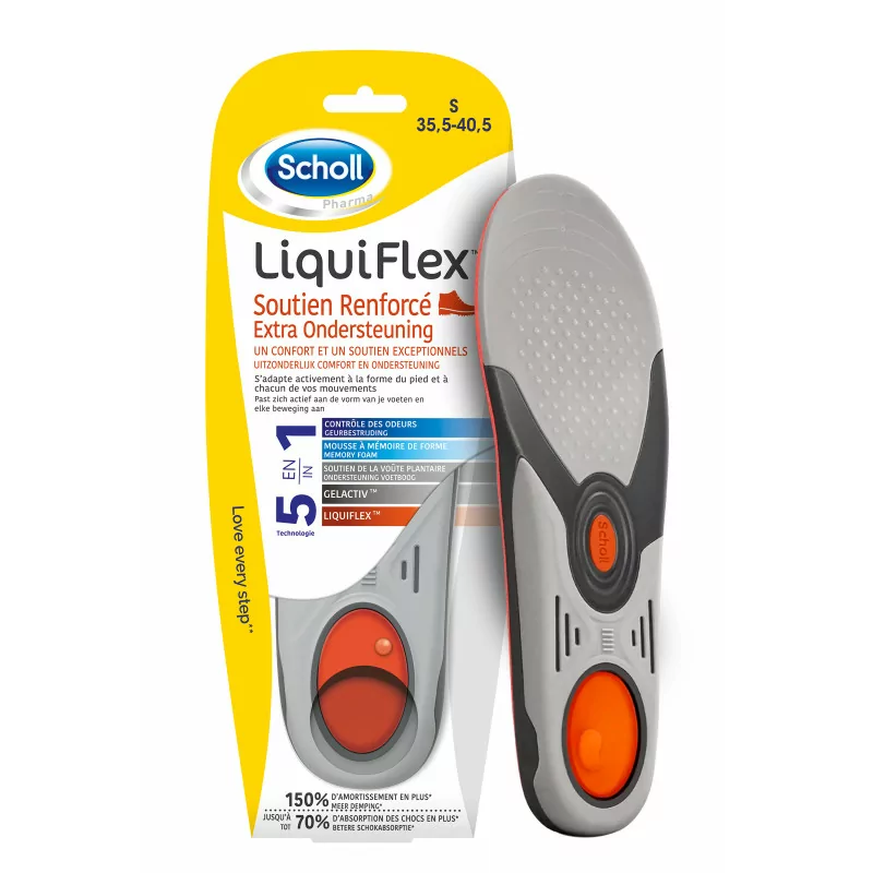 Scholl LiquiFlex Semelles Soutien Quotidien Taille L Univers Pharmacie