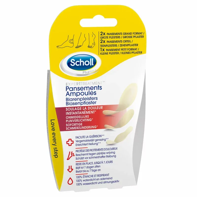 Scholl Expert Treatment Pansements Ampoules Mix X5 - Univers Pharmacie
