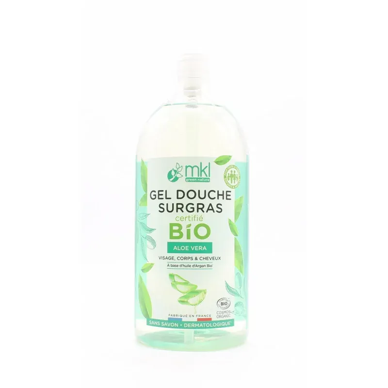 MKL Green Nature Gel Douche Surgras Bio Aloe Vera 1L - Univers Pharmacie