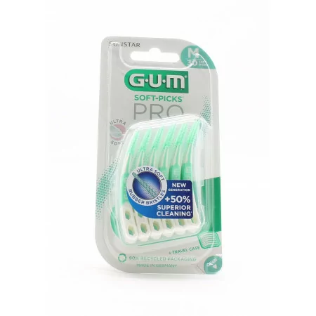 Sunstar GUM Soft-Picks Pro Taille M 30 bâtonnets - Univers Pharmacie