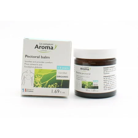 Le comptoir Aroma Confort Baume Pectoral Bio 50ml - Univers Pharmacie