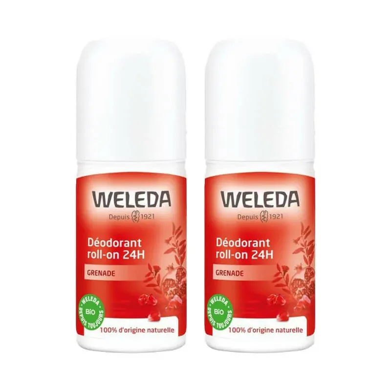 Weleda Déodorant Roll-on Grenade 24H 2X50ml - Univers Pharmacie