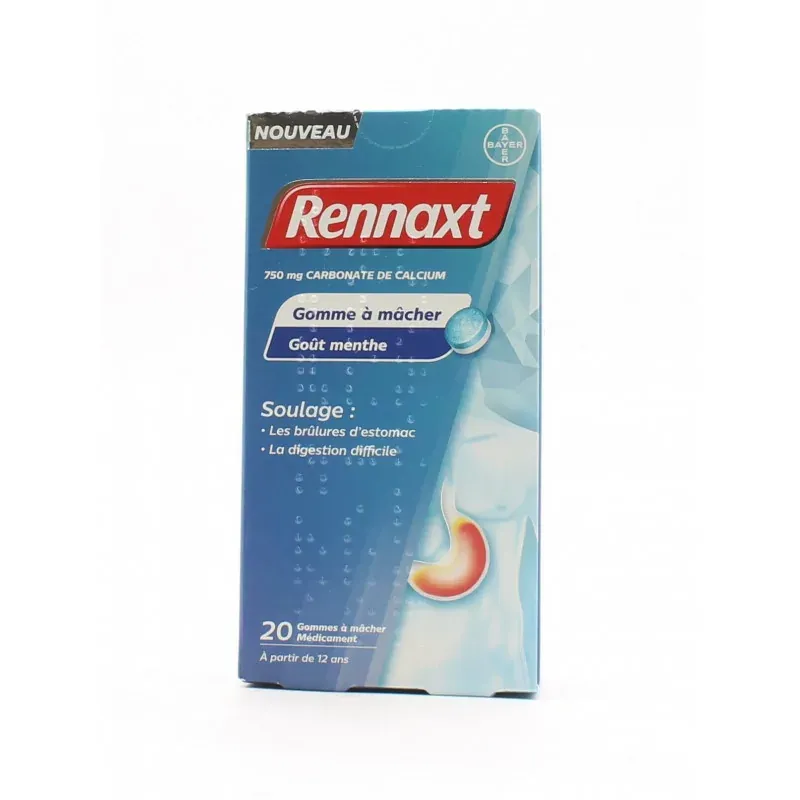 Rennaxt Goût Menthe 20 gommes à mâcher