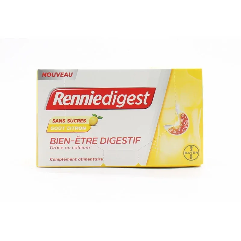 Renniedigest Bien-être Digestif Sans Sucres Goût Citron 20 sachets - Univers Pharmacie