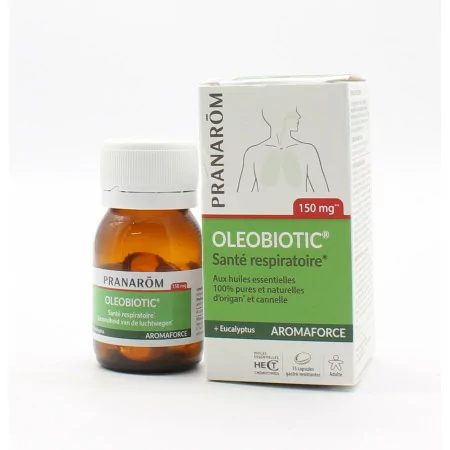 Pranarom Aromaforce Oleobiotic Santé Respiratoire 15 capsules - Univers Pharmacie