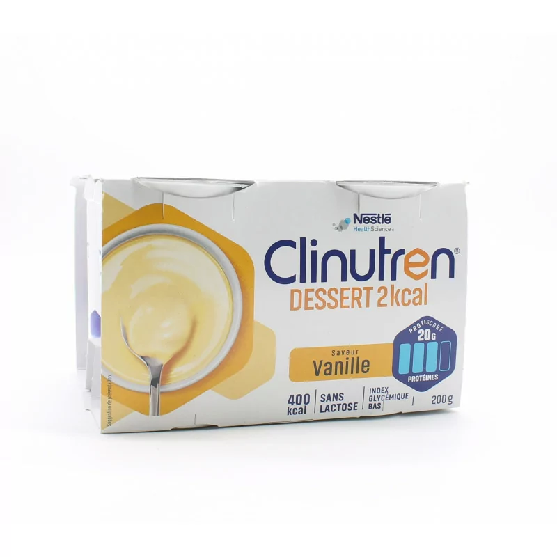 Clinutren Dessert 2kcal Saveur Vanille 4X200g