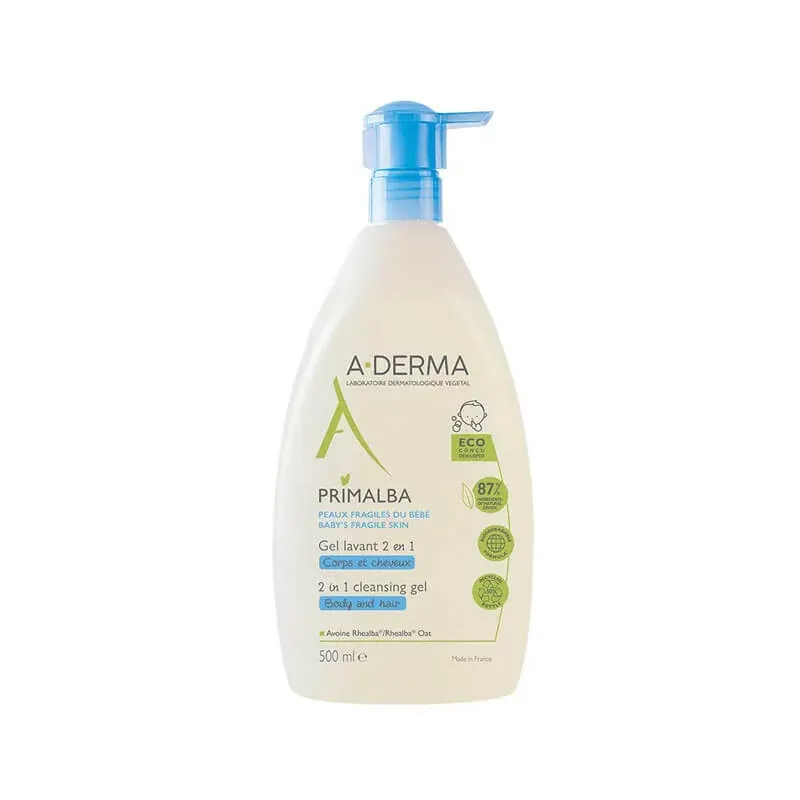 A-Derma Primalba Gel Lavant Douceur Bébé 500ml - Univers Pharmacie