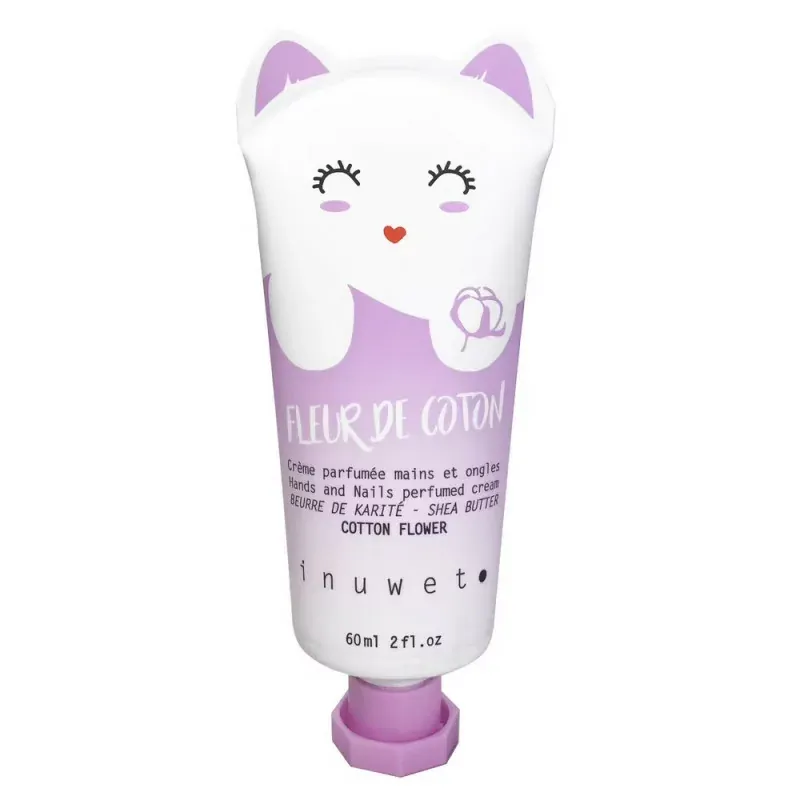Inuwet Crème Mains et Ongles Fleur de Coton 60ml - Univers Pharmacie