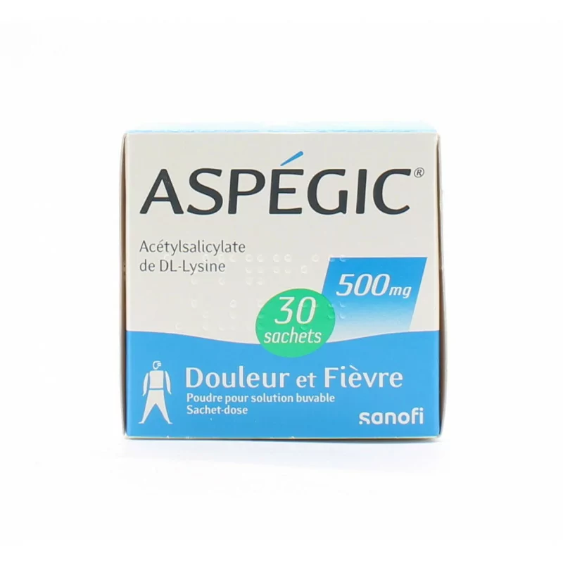 Aspégic Enfants 500mg 30 sachets-dose - Univers Pharmacie