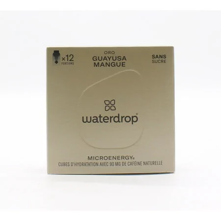 Waterdrop Oro Guyusa Mangue Microenergy Sans Sucres X12 - Univers Pharmacie